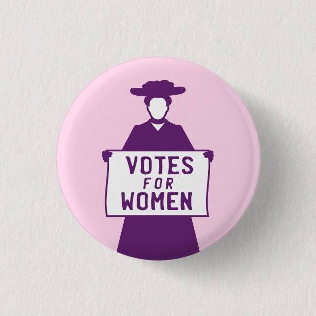 Die Abstimmung für Frauen Suffragette Button (Vorderseite)