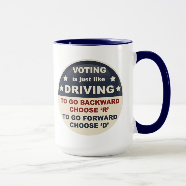 Die Abstimmung ist gerade wie das Fahren Tasse (Rechts)