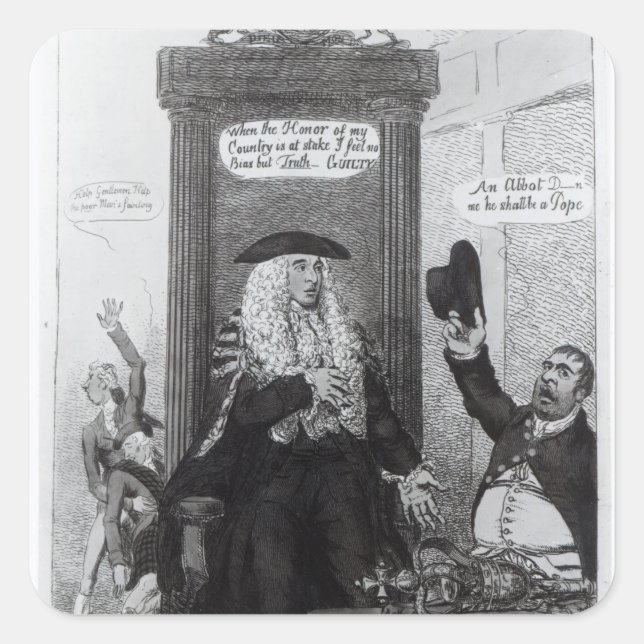 Die Abstimmung über das Casting oder der unabhängi Quadratischer Aufkleber (Vorderseite)