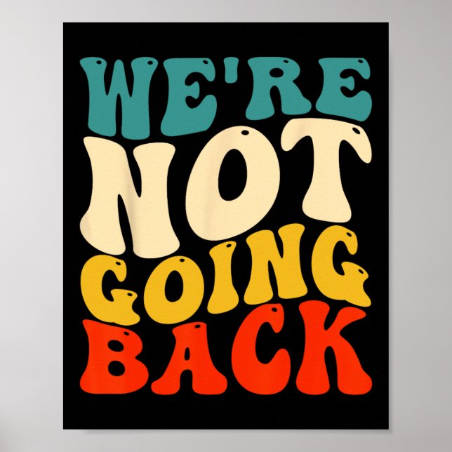 Die Abstimmung über Kamala Harris wird nicht rückg Poster (Vorne)