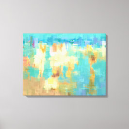 Die Abstrakte Artwork-Szene am Strand Leinwanddruck