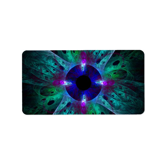 Die Abstrakte Kunst der Augen Adressaufkleber (Vorne)