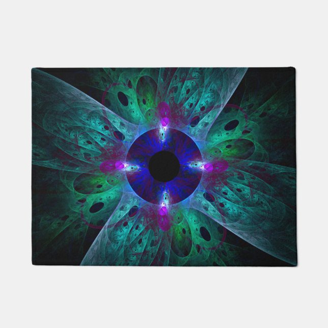 Die Abstrakte Kunst der Augen Fußmatte (Vorderseite)