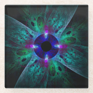 Die Abstrakte Kunst der Augen Glasuntersetzer