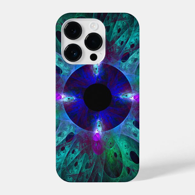 Die Abstrakte Kunst der Augen iPhone 14 Pro Hülle (Rückseite)