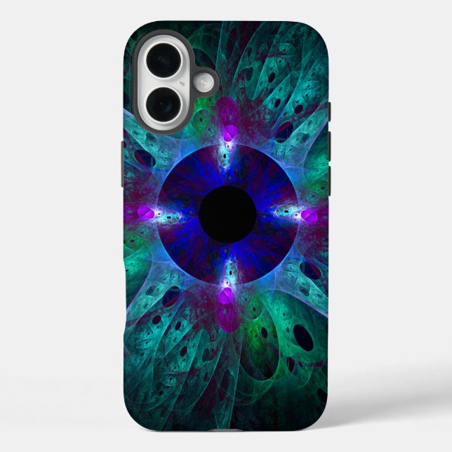 Die Abstrakte Kunst der Augen iPhone 16 Plus Hülle (Rückseite)