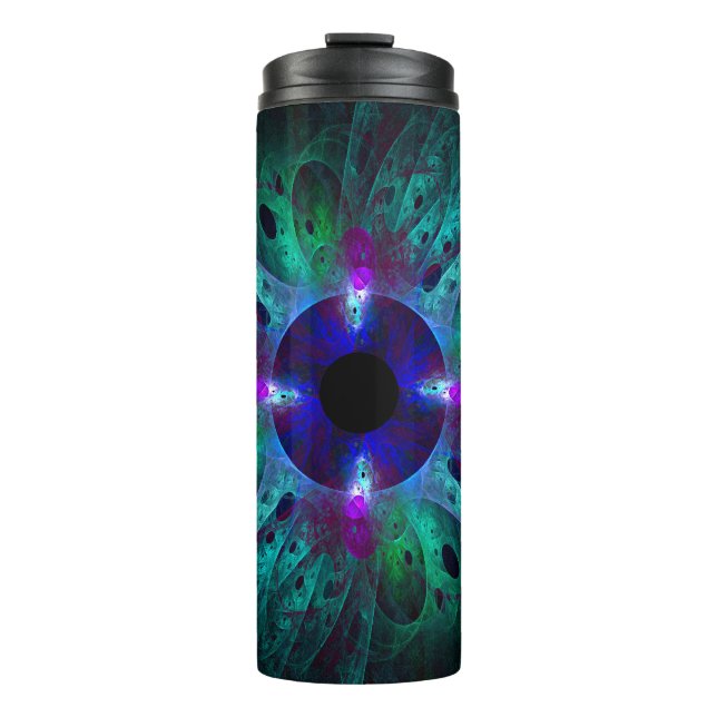 Die Abstrakte Kunst der Augen Thermosbecher (Vorderseite)