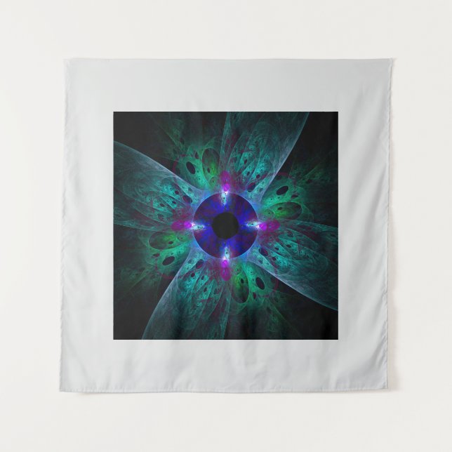 Die Abstrakte Kunst der Augen Wandteppich (Vorderseite)