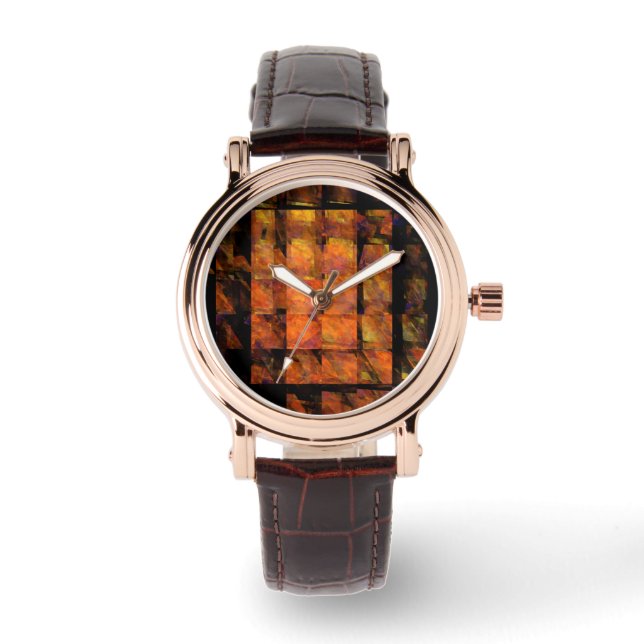 Die Abstrakte Kunst der Mauer Armbanduhr (Vorderseite)
