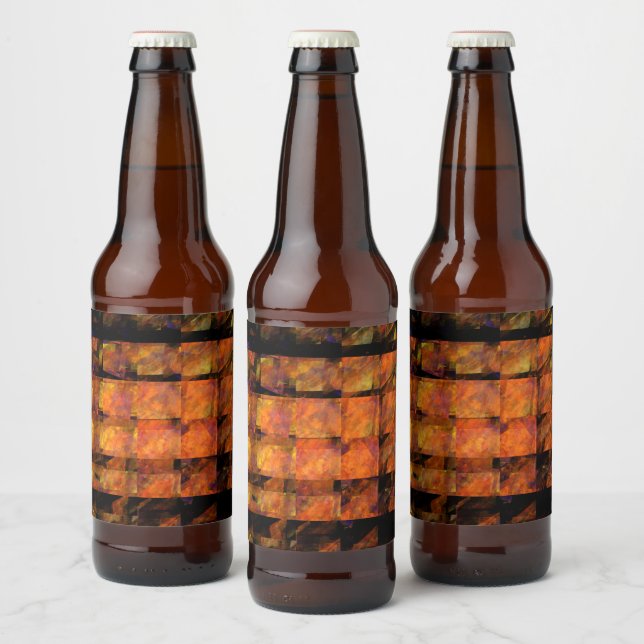 Die Abstrakte Kunst der Mauer Bierflaschenetikett (Flaschen)