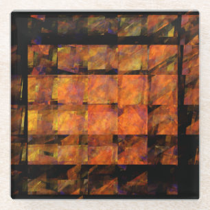 Die Abstrakte Kunst der Mauer Glasuntersetzer