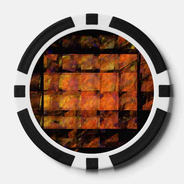Die Abstrakte Kunst der Mauer Pokerchips (Vorderseite)