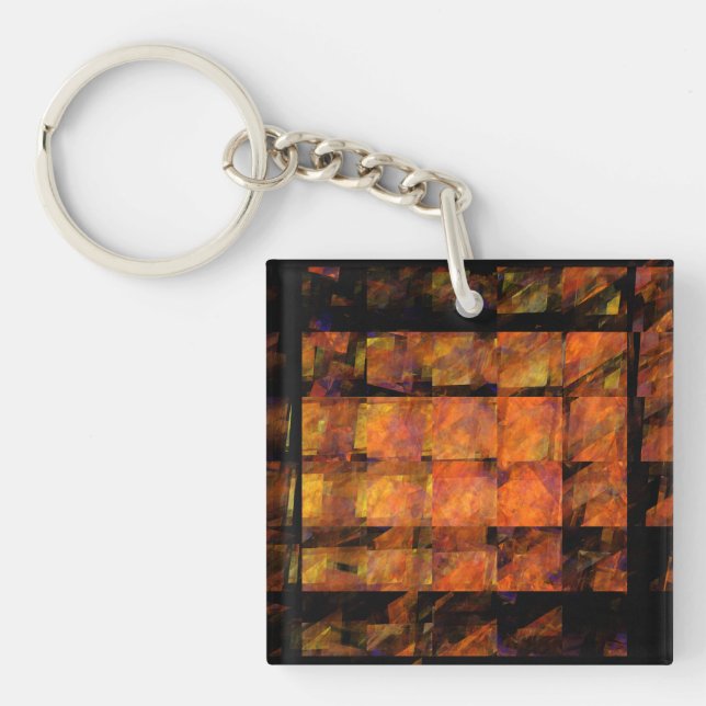 Die Abstrakte Kunst der Mauer Schlüsselanhänger (Vorderseite)