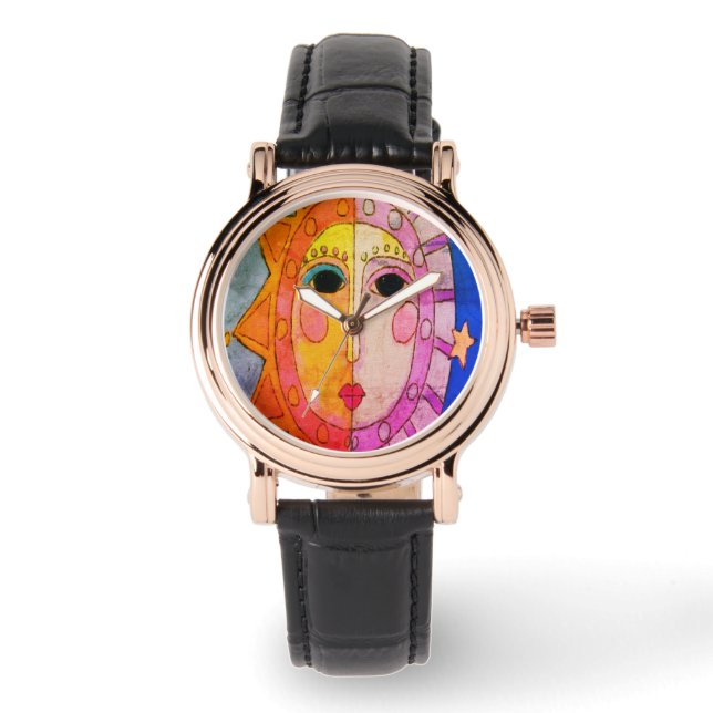 Die Abstrakte Kunst der Menschheit Armbanduhr (Vorderseite)