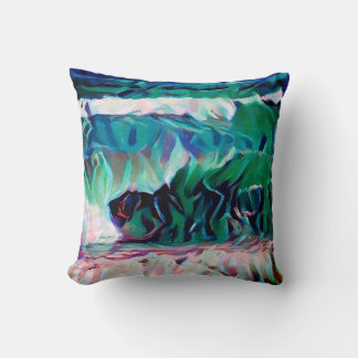 Die Abstrakte Kunst der Waves Kissen