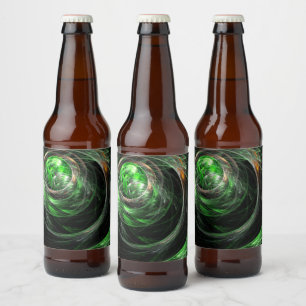 Die Abstrakte Kunst der Welt Bierflaschenetikett