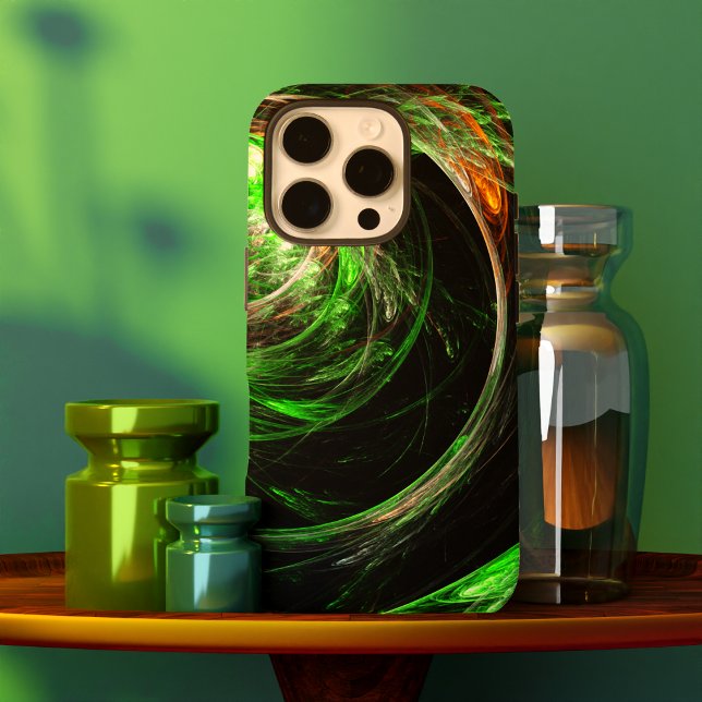 Die Abstrakte Kunst der Welt iPhone 16 Pro Hülle (Around the World Green Abstract Art Case-Mate iPhone Case)