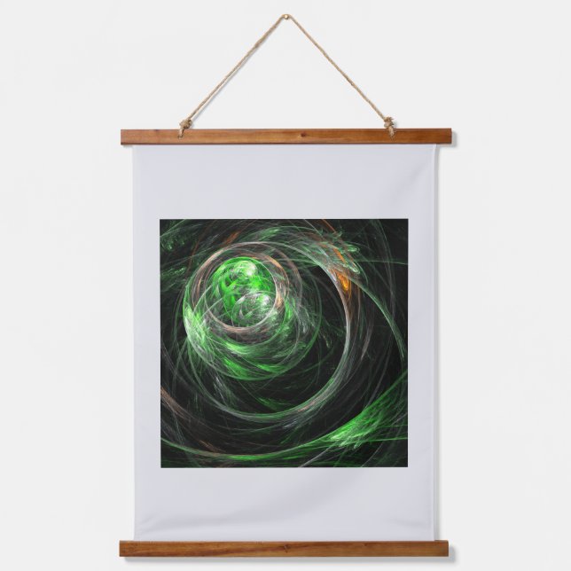 Die Abstrakte Kunst der Welt Wandteppich Mit Holzrahmen (Vorderseite)