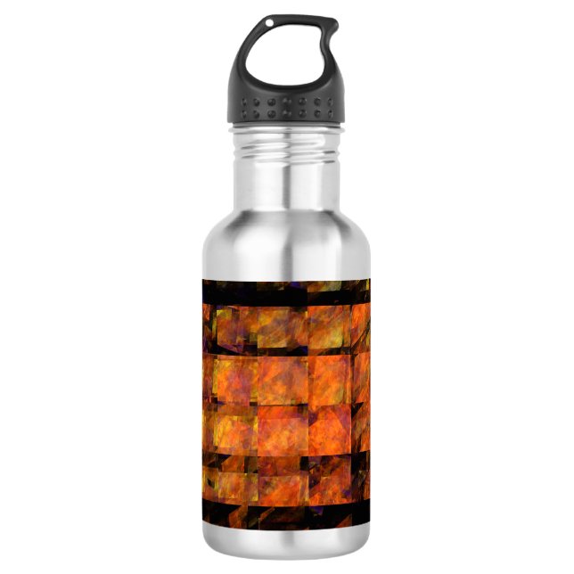 Die Abstrakte Kunstflasche an der Wand Trinkflasche (Vorderseite)