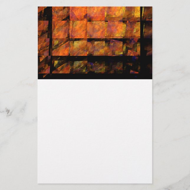Die Abstrakte Kunstgeschichte der Wall Briefpapier (Vorderseite)