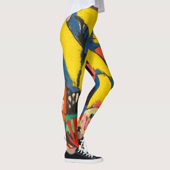 Die Abstrakte moderne Kunst der Frauen Leggings (Rechts)
