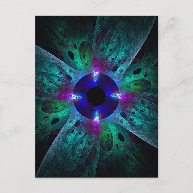 Die Abstrakte Postkarte des Auges (Vorderseite)