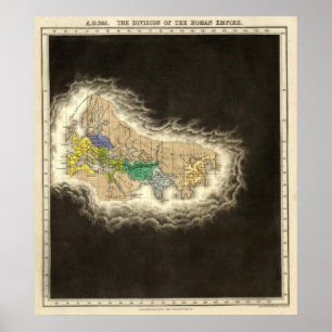 Die Abteilung der römisches Reich 395 ANZEIGE Poster