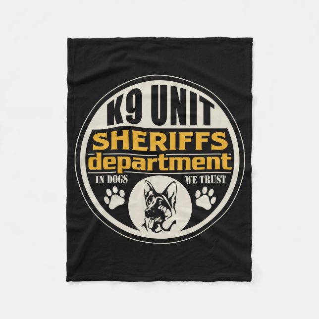 Die Abteilung des Sheriffs der Einheits-K9 Fleecedecke (Vorderseite)