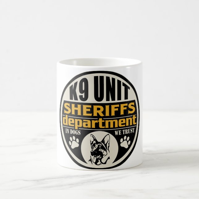 Die Abteilung des Sheriffs der Einheits-K9 Kaffeetasse (Mittel)