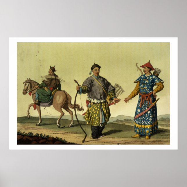 Die Acht-Flaggen-Soldaten der Mongolen aus der Tru Poster (Vorne)