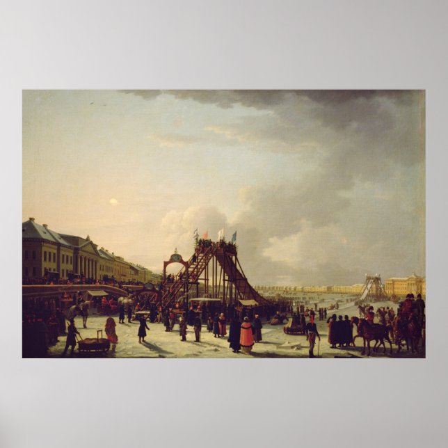Die Achterbahnen an der Neva in St. Poster (Vorne)