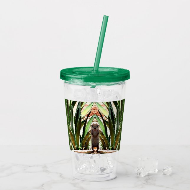 "Die Acrylgetränk Trommel König-" Acryltrinkbecher (Rückseite Ice)