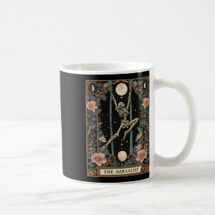 Die Aerialistin Aerial Seide Tarotkarte Skelett He Kaffeetasse