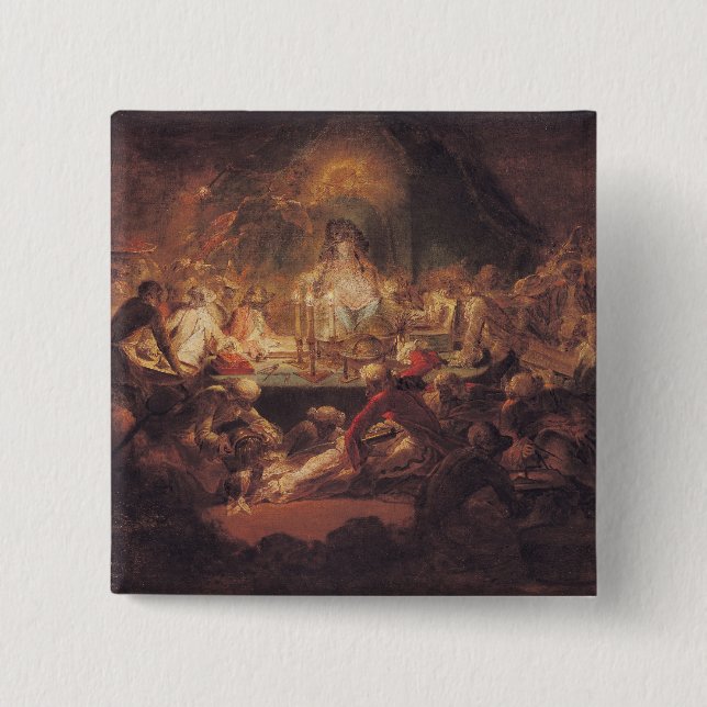 Die Affe-Freimaurer Button (Vorderseite)