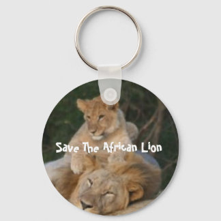 Die afrikanische Lion gerettet Schlüsselanhänger