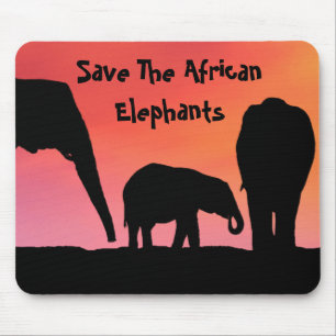Die afrikanischen Elefanten gerettet Mousepad