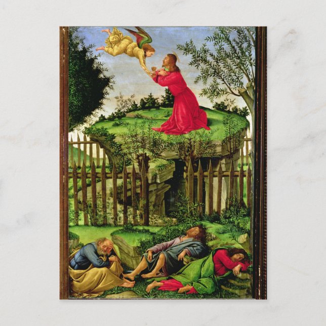 Die Agonie im Garten, um 1500 Postkarte (Vorderseite)
