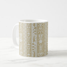 Die ägyptische Wiedergeburt Streifen, goldener San Kaffeetasse
