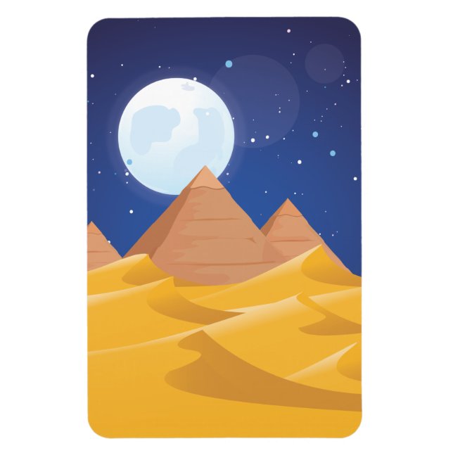 Die ägyptischen Pyramiden sind pyramidenförmig ang Magnet (Vertikal)