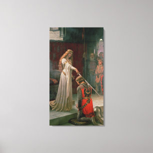 Die Akkolade durch Edmund Blair Leighton, C. 1901 Leinwanddruck