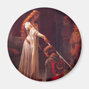 Die Akkolade von Edmund Blair Leighton Magnet