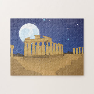 Die Akropolis des Athener Cartoon