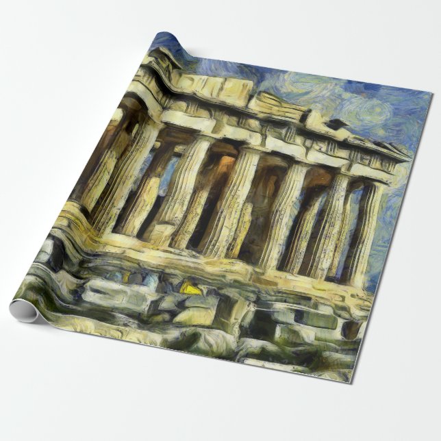 Die Akropolis in Athen Geschenkpapier (Ungerollt)
