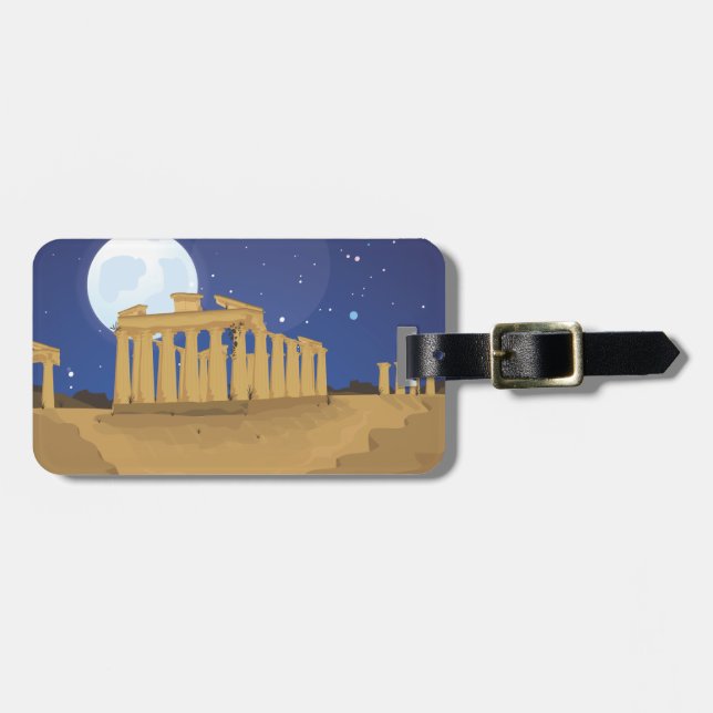 Die Akropolis von Athen Gepäckanhänger (Vorderseite horizontal)