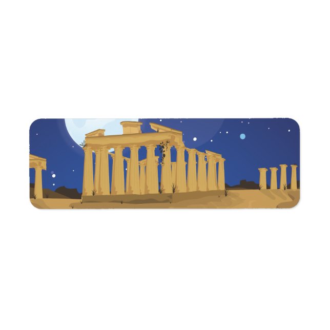 Die Akropolis von Athen Karikatur (Vorne)