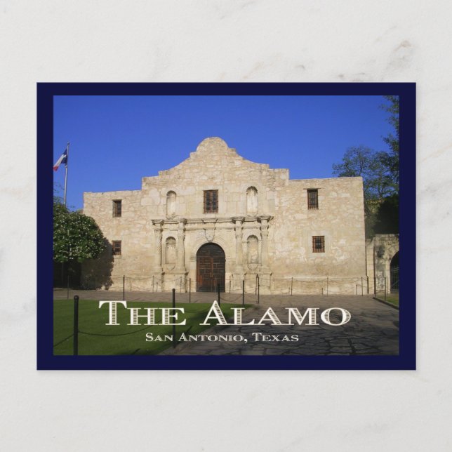Die Alamo, San Antonio, TX. Postkarte (Vorderseite)