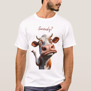 Die Alberne Kuh - "Ernsthaft?" Funny Quote Design T-Shirt