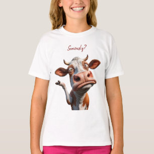Die Alberne Kuh - "Ernsthaft?" Funny Quote Design T-Shirt