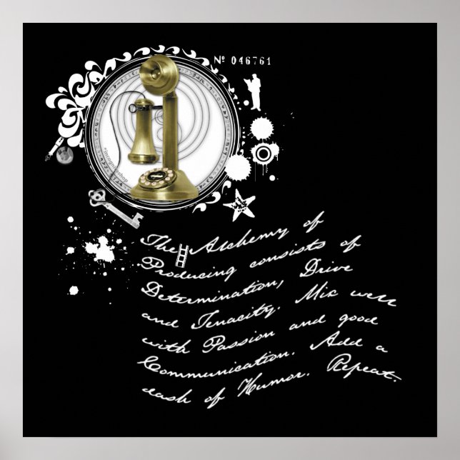 Die Alchemie der Produktion Poster (Vorne)