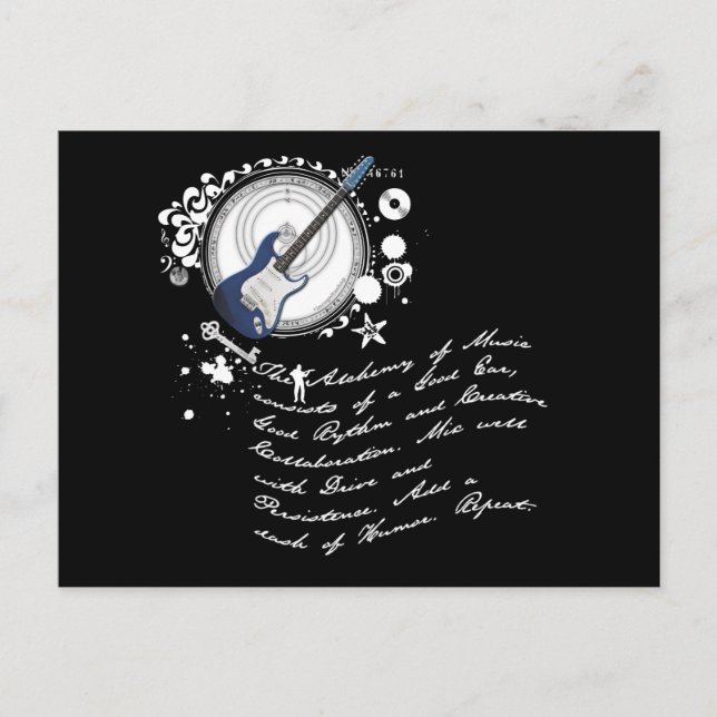 Die Alchimie der Musik Postkarte (Vorderseite)